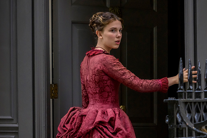 millie bobby brown enola holmes red dress on her new Netflix film 'Enola Holmes' made to your measurements YGroup_colourway-georgie Can someone explain the Size:4T enola holmes 3 red carpet