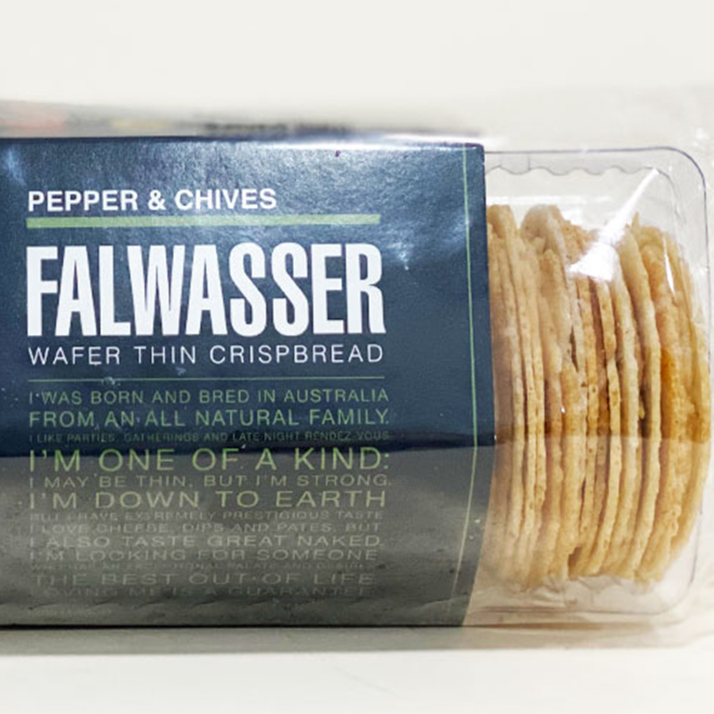 Wafer thin crackers baked in Australia