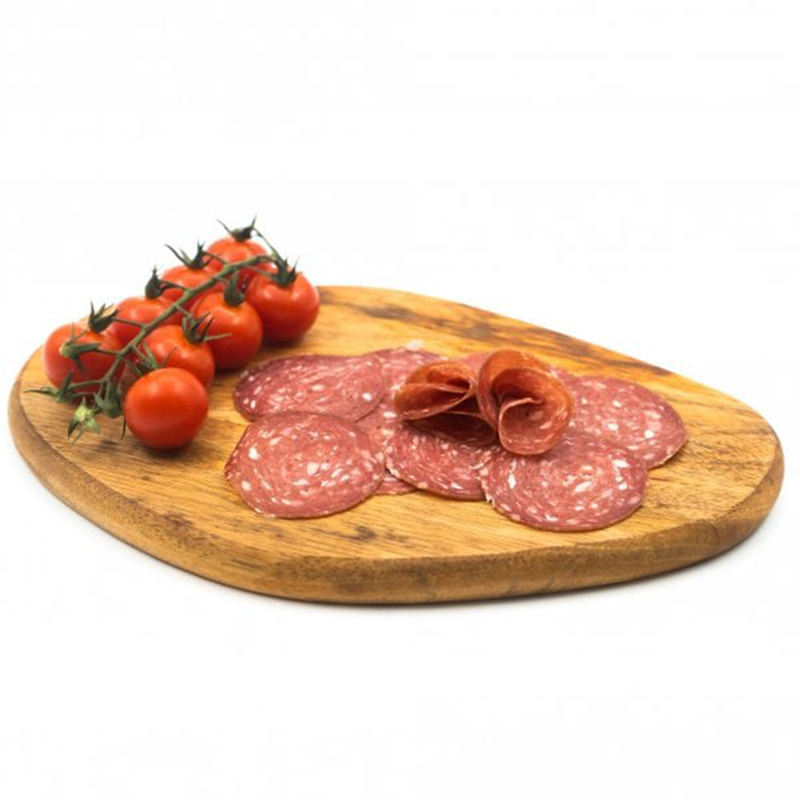 Handcrafted and dry-cured veal truffle salami