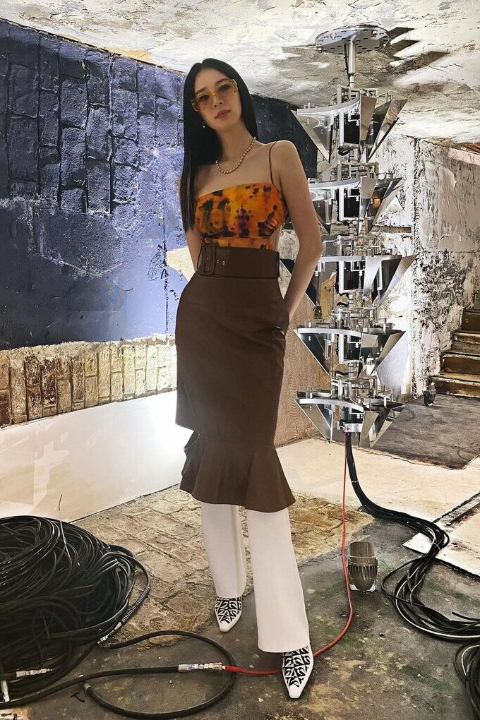 Cotton Cut Out Trousers IRENE 新品 タグ付き Cotton Cut Out