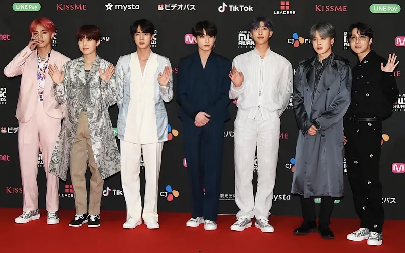 BTS Wore Matching Alexander McQueen Tuxedos on the Billboard Music