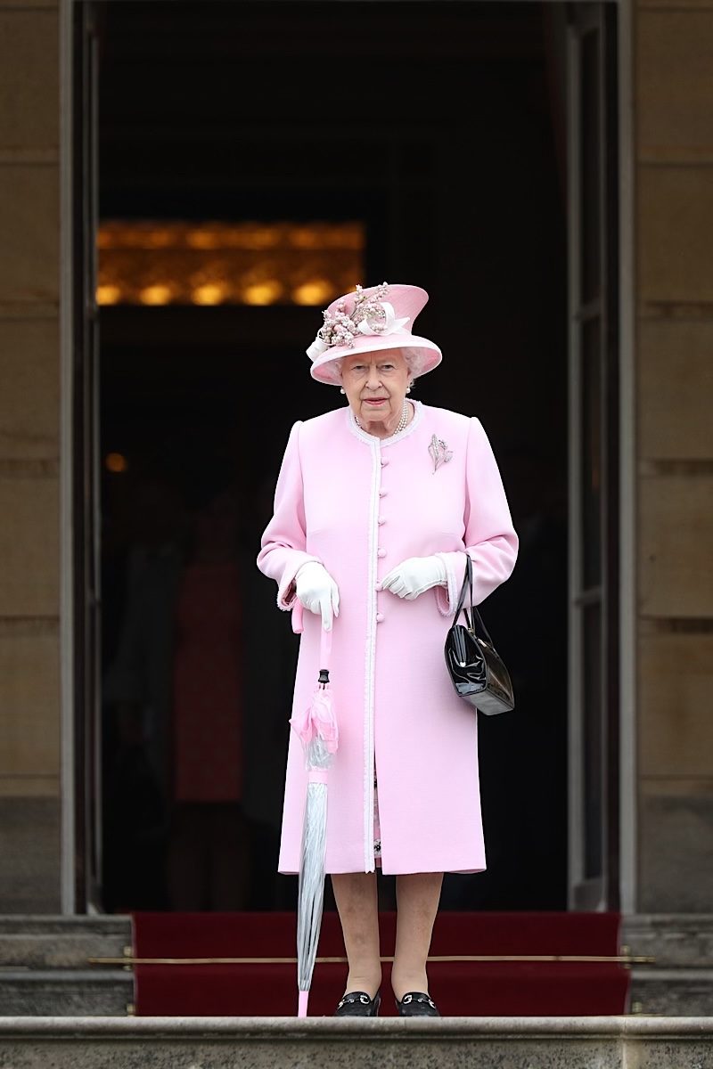 Queen Elizabeth fashion pink pastel