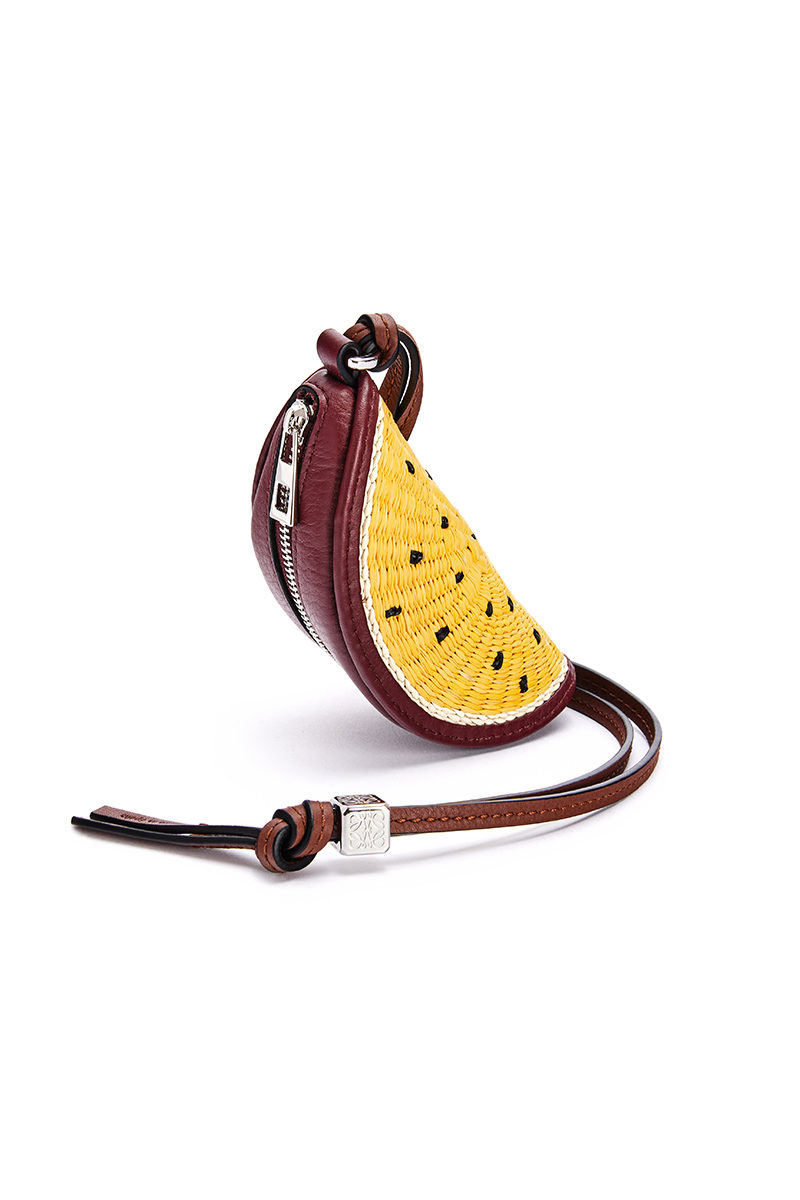 loewe pi straw purse