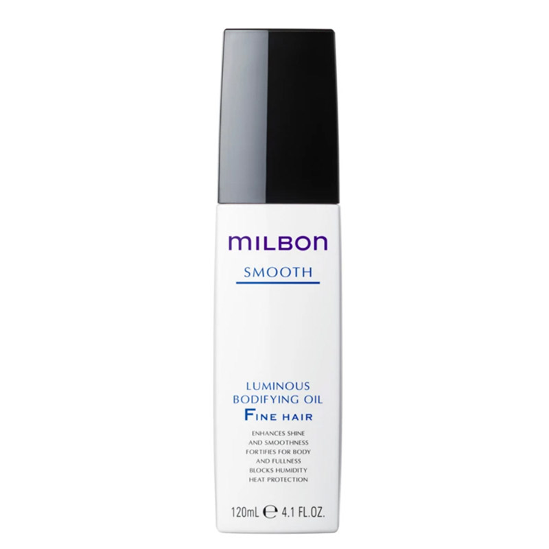 This hair oils come in two varieties: for coarse and for fine hair, the latter which is enriched with collagen to fortify and thicken fine or limp hair, protecting it from heat styling