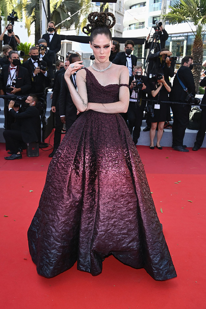 Coco Rocha in Christian Dior at Cannes Film Festival 2021