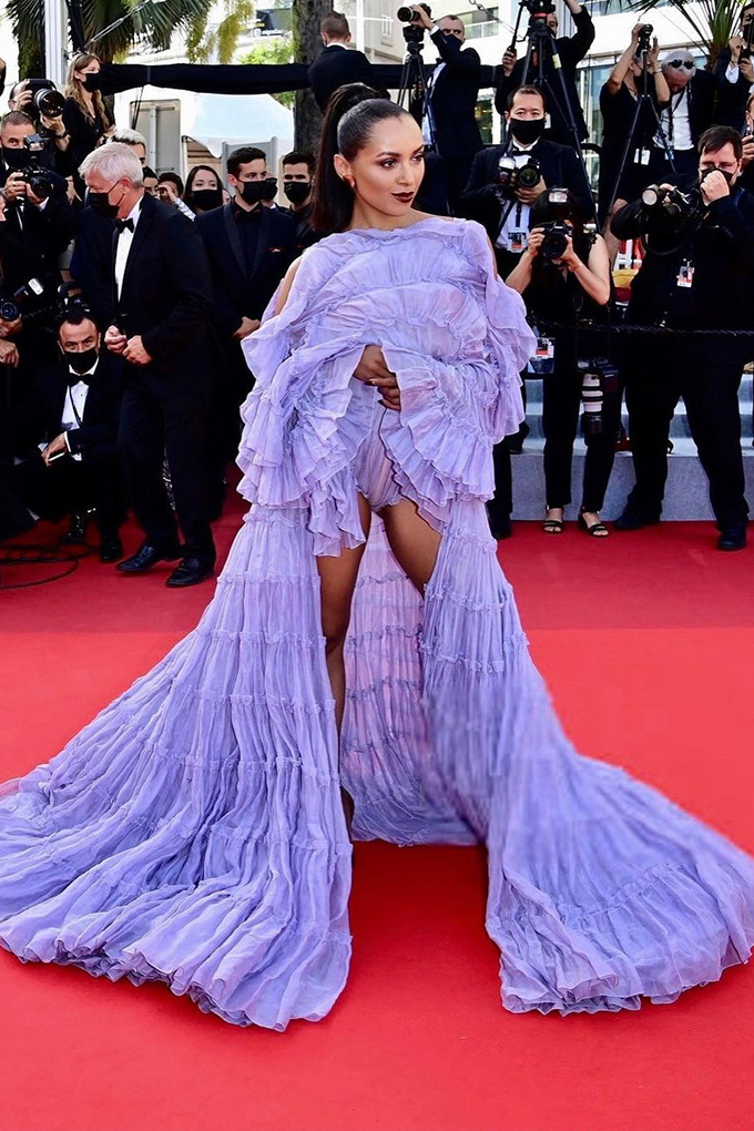 Kat Graham in Jean Paul Gaultier at Cannes Film Festival 2021