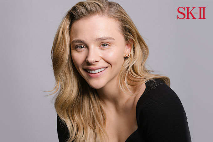 Chloe Grace Moretz going barefaced in SK-II's original Bare Skin Project