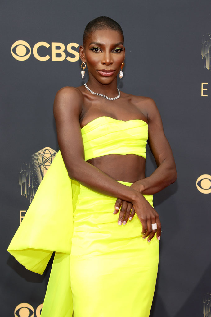 Emmy Awards jewellery Michaela Coel