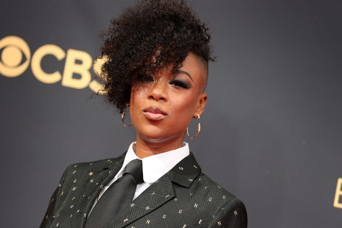 See Moses Ingram's Chain Ponytail Hairstyle at 2021 Emmys