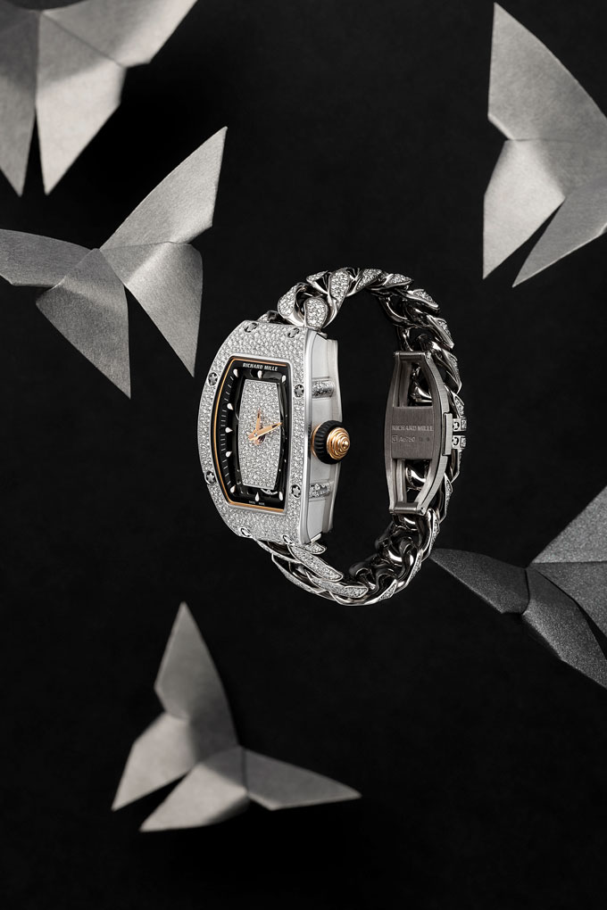 Richard Mille Open Link bracelet diamond pave