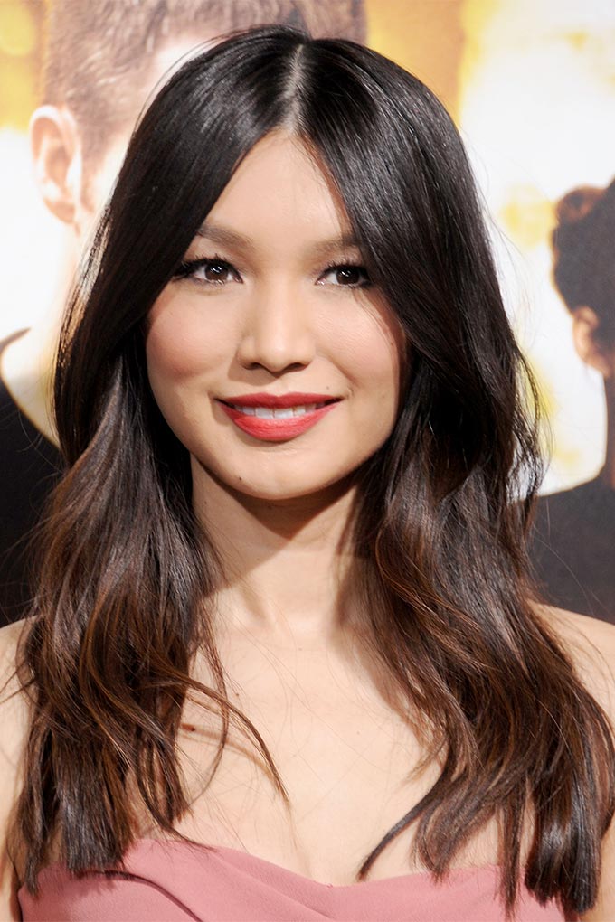 Gemma Chan round face hairstyle