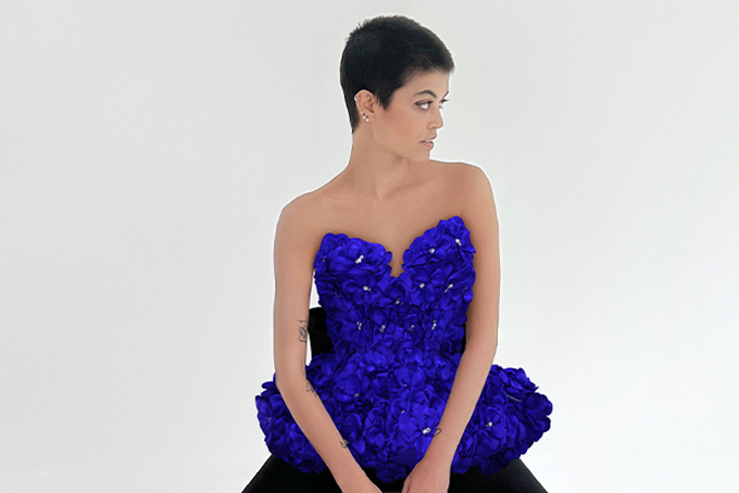 gemma chan blue dress Wear It Right!