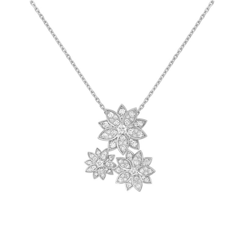 VCA Diamond Breeze Lotus pendant