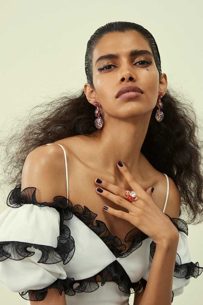 Alice Cicolini sari-inspired jewellery