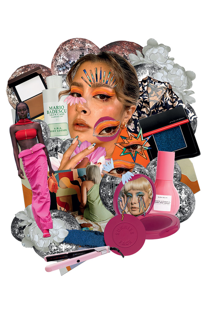 Vogue Singapore 2022 - beauty muse alyssa chi gibbs filipino skincare makeup hair body art neon island