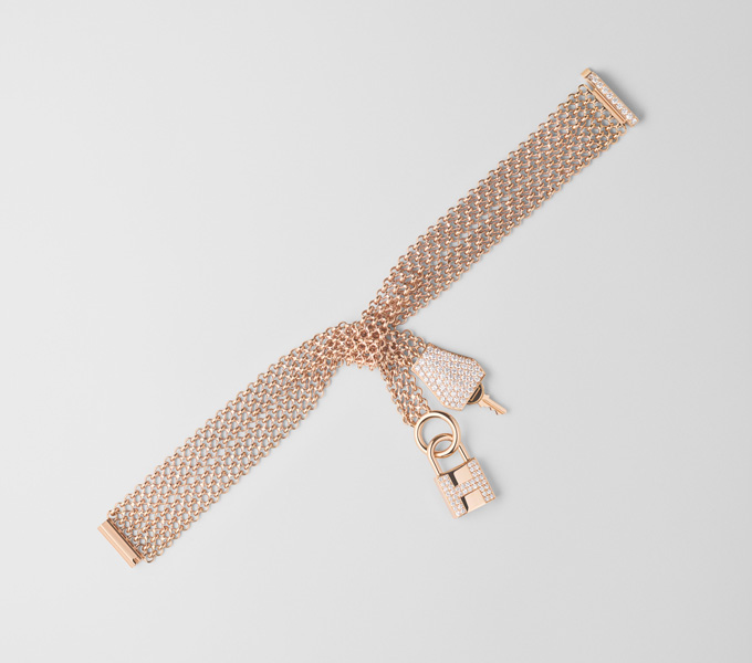 Hermes Kellymorphose kelly clochette bracelet