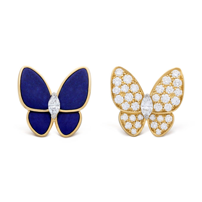 Van Cleef & Arpels Two Butterfly turquoise lapis