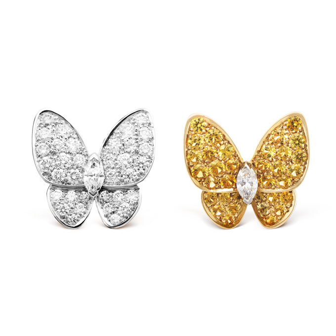 Van Cleef & Arpels Two Butterfly turquoise sapphires