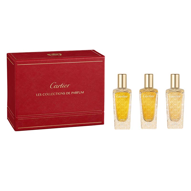 The ultimate gift for an elegant mother, this Cartier fragrance set is an olfactory journey through three prestigious Oud resin scents: Oud & Pink, Oud & Amber, and Oud & Santal