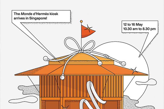 Monde d'Hermes Kiosk at Marina Bay