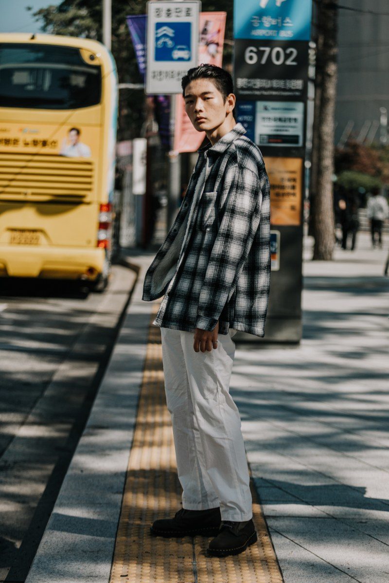 Tartan Flannel Shirt, Streets of Seoul