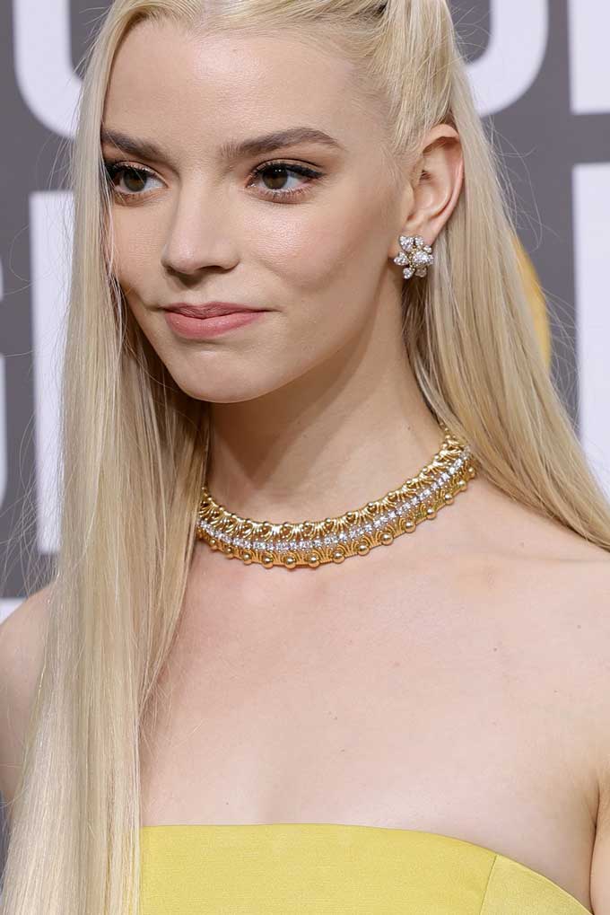 Golden Globes jewellery Anya Taylor Joy