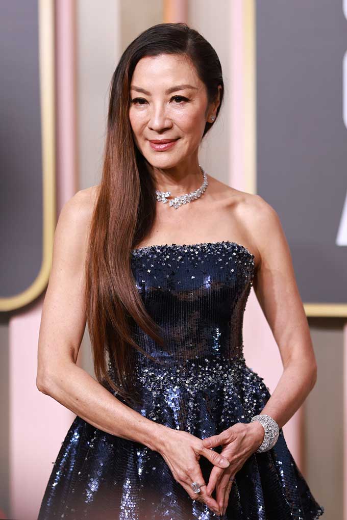 Golden Globes jewellery Michelle Yeoh