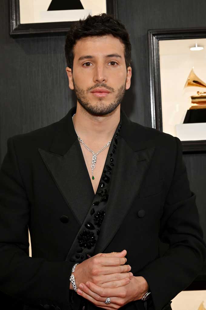 Grammys jewellery looks Sebastian Yatra