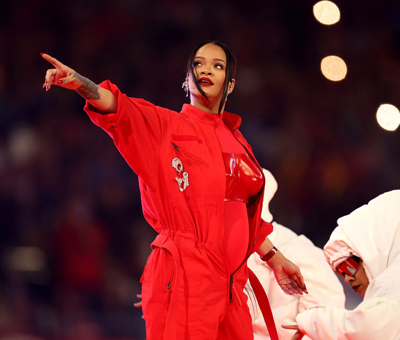 Behold: Rihanna's epic Super Bowl 2023 beauty look