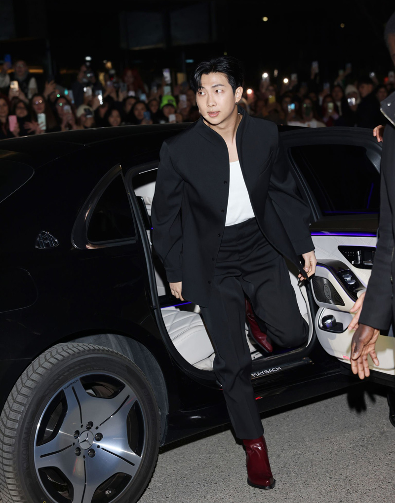 BTS updates on Instagram: RM with singer Kelela at the Bottega Veneta 2023  Fashion Show