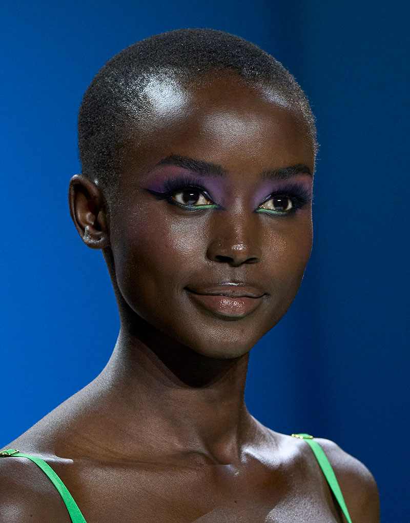 runway beauty trends sergio hudson