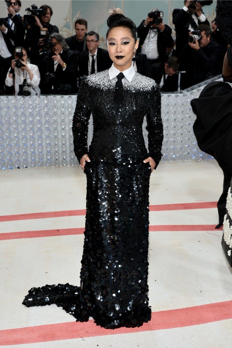 New York, USA. 01st May, 2023. Eileen Gu on the red carpet during The 2023 Met  Gala honoring Karl Lagerfeld, A Line of Beauty, held at the Metropolitan  Museum of Art in