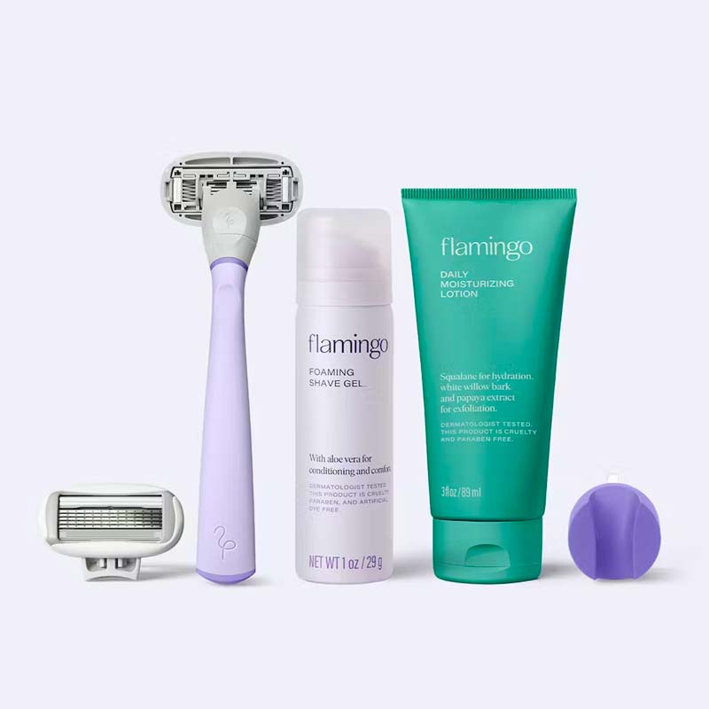 This set comes with everything you'll need to stay smooth and moisturised, and even comes with a shower holder for your razor