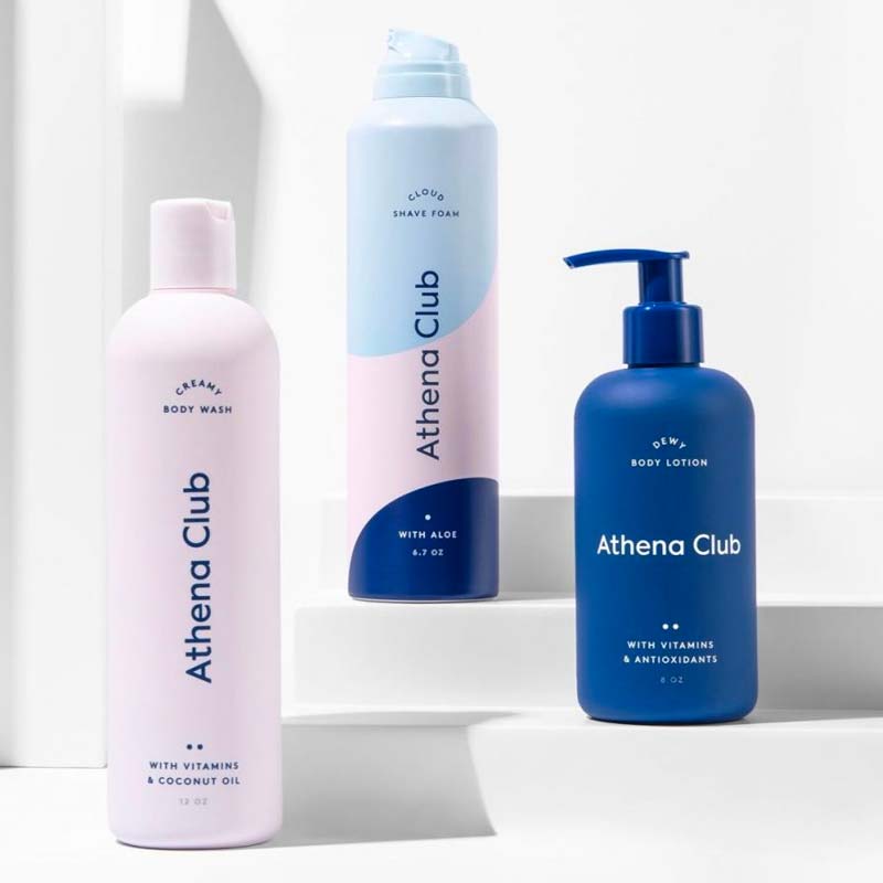 Athena Club's Smooth Skin Trio keeps your skin moisturised and comes in a variety of scents: Tropical Bergamot, Rose Vanilla, Grapefruit, and Matchpoint Yellow