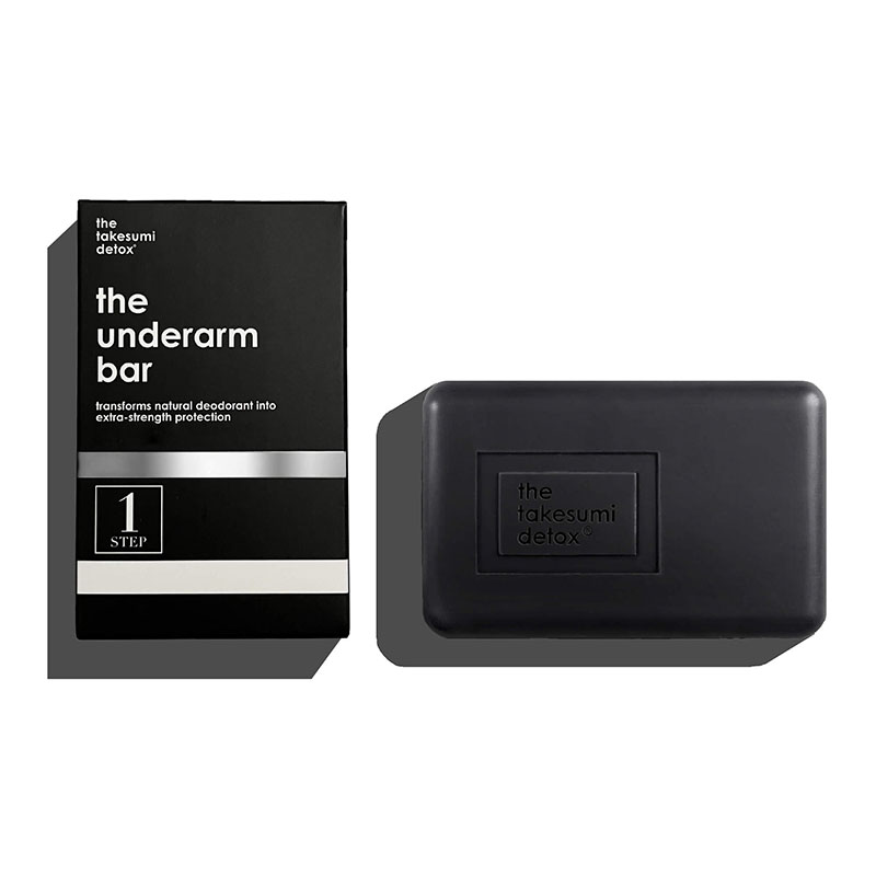 The Underarm Bar uses activated charcoal, apple cider vinegar and sea salt to fight underarm odour