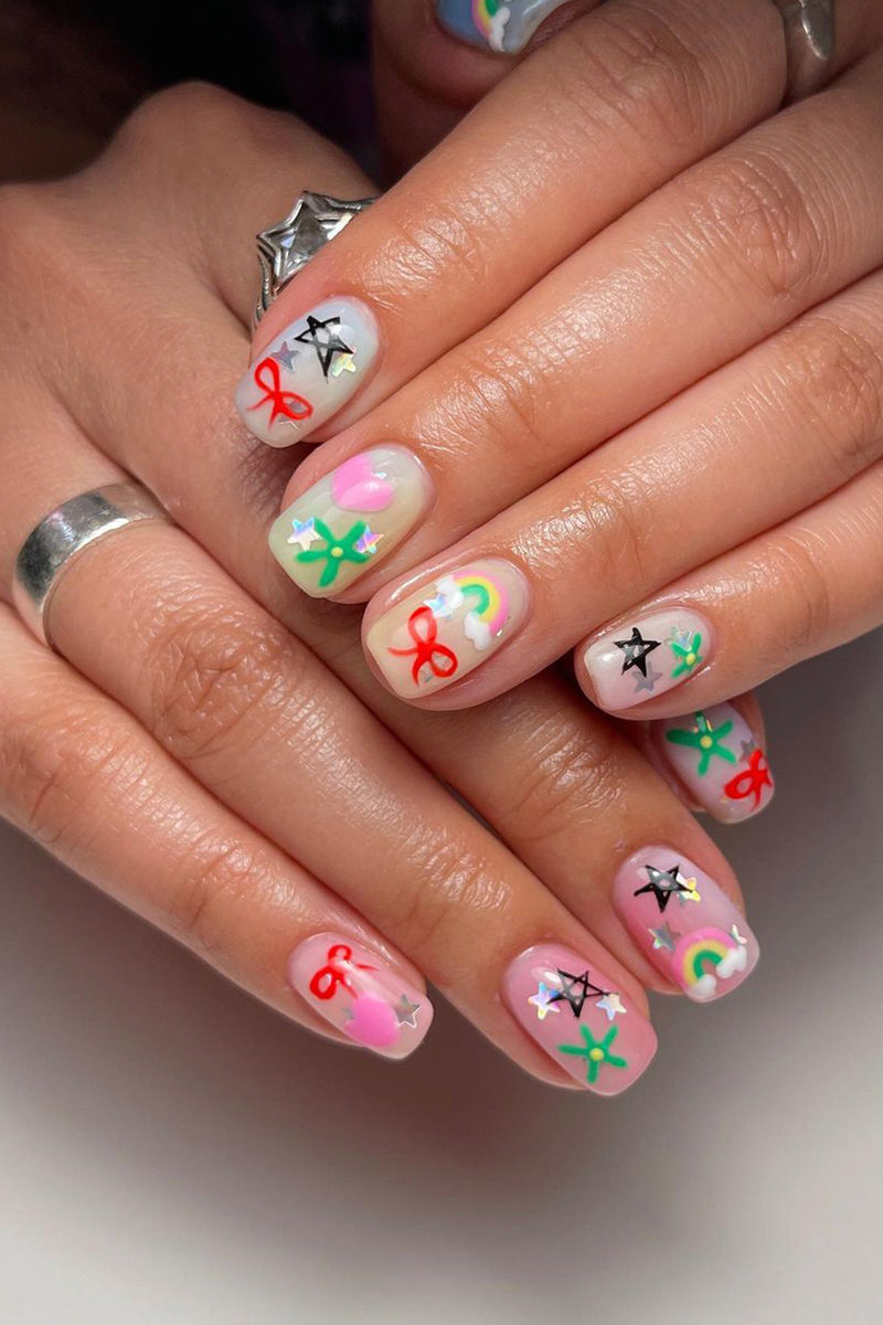 Louis Vuitton easy nail art 