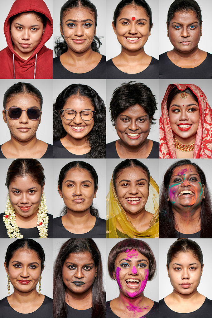 happy indian women