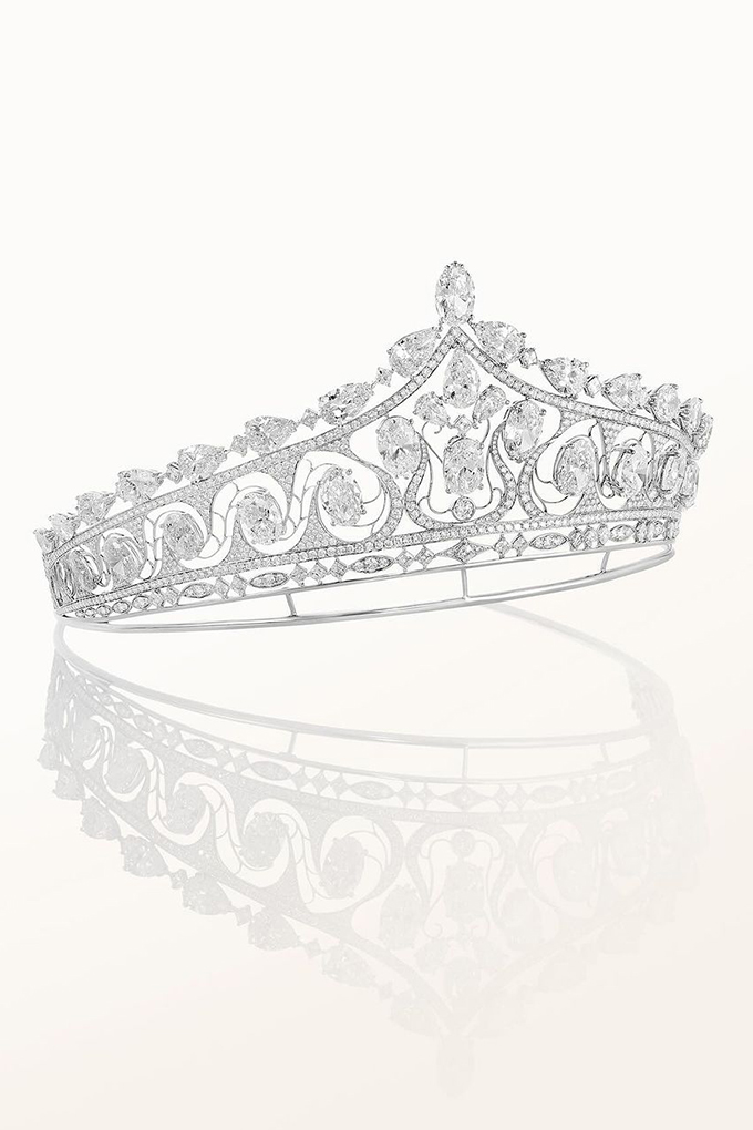 flower diamond tiara