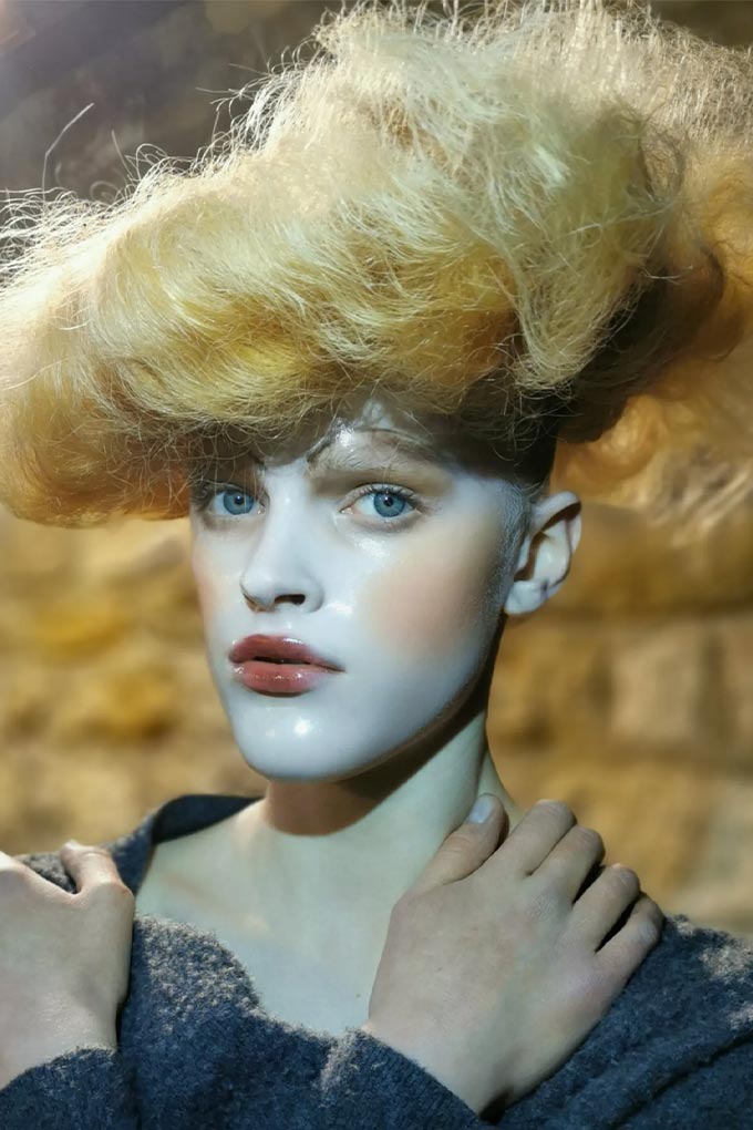 Pat McGrath porcelain doll make-up for Margiela