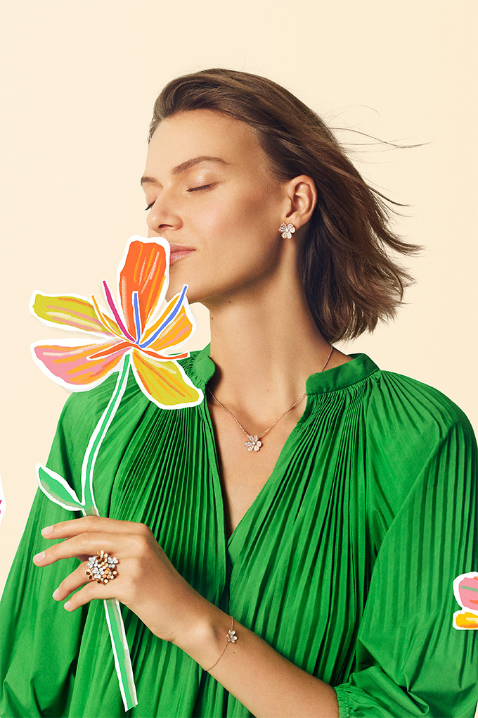 Spring has sprung in Van Cleef & Arpels' dainty Frivole garden
