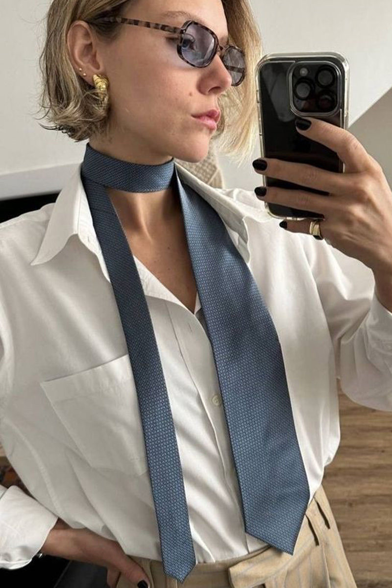 how to wear necktie step by step