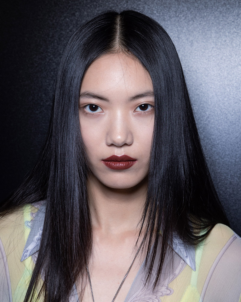 Versace Milan Fashion Week Spring Summer 2025 SS25 beauty make-up hair pat mcgrath