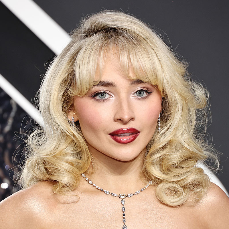 Sabrina Carpenter at the 2024 VMAs black carpet.