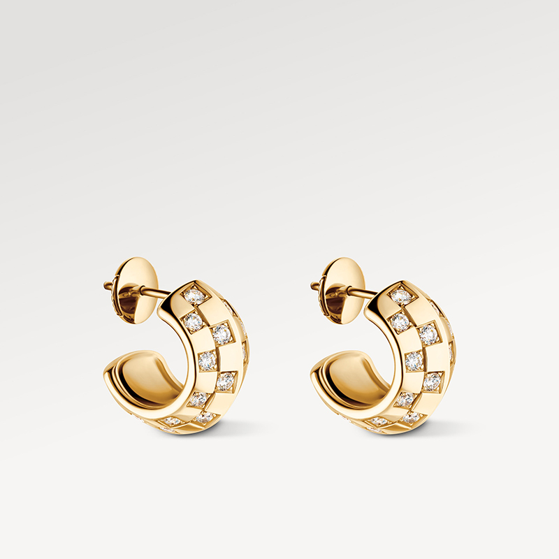 le damier de louis vuitton earrings fine jewellery