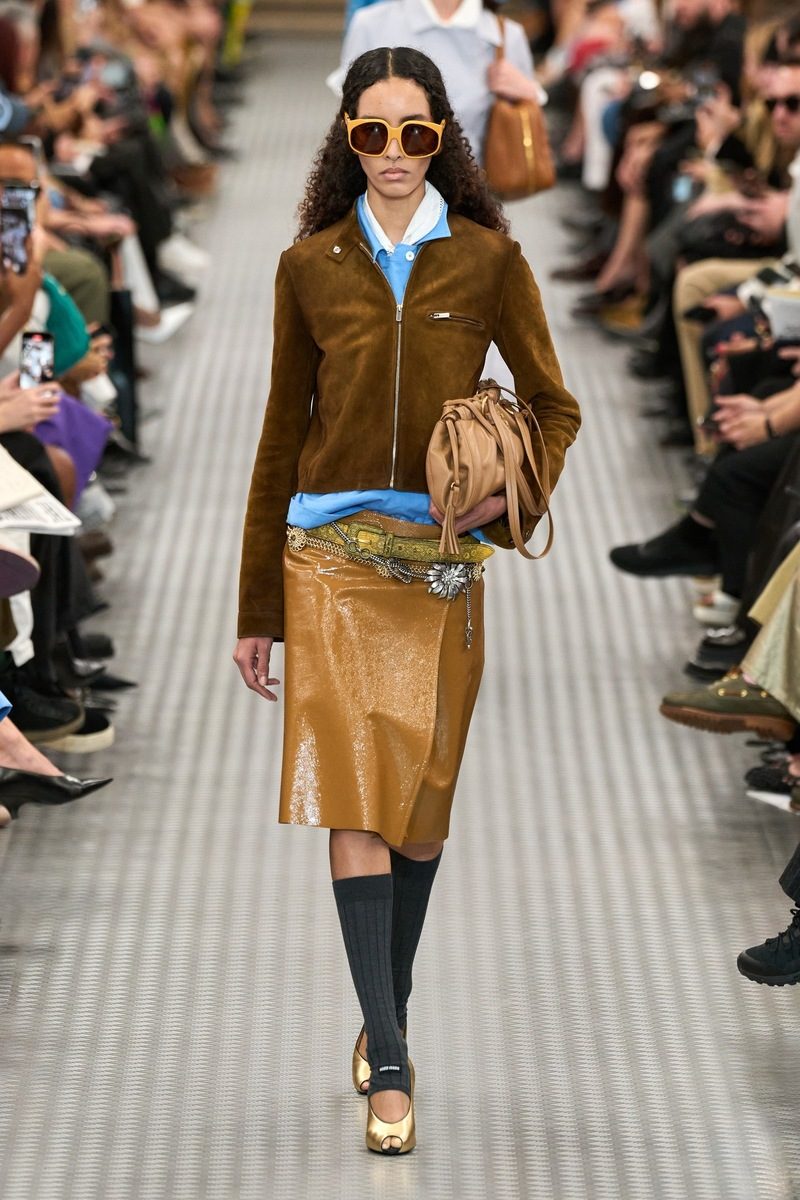 スカート MIU MIU Mottled Box Shaped Skirt スカート MIU MIU Mottled Box Shaped Skirt MIU MIU Mottled Box