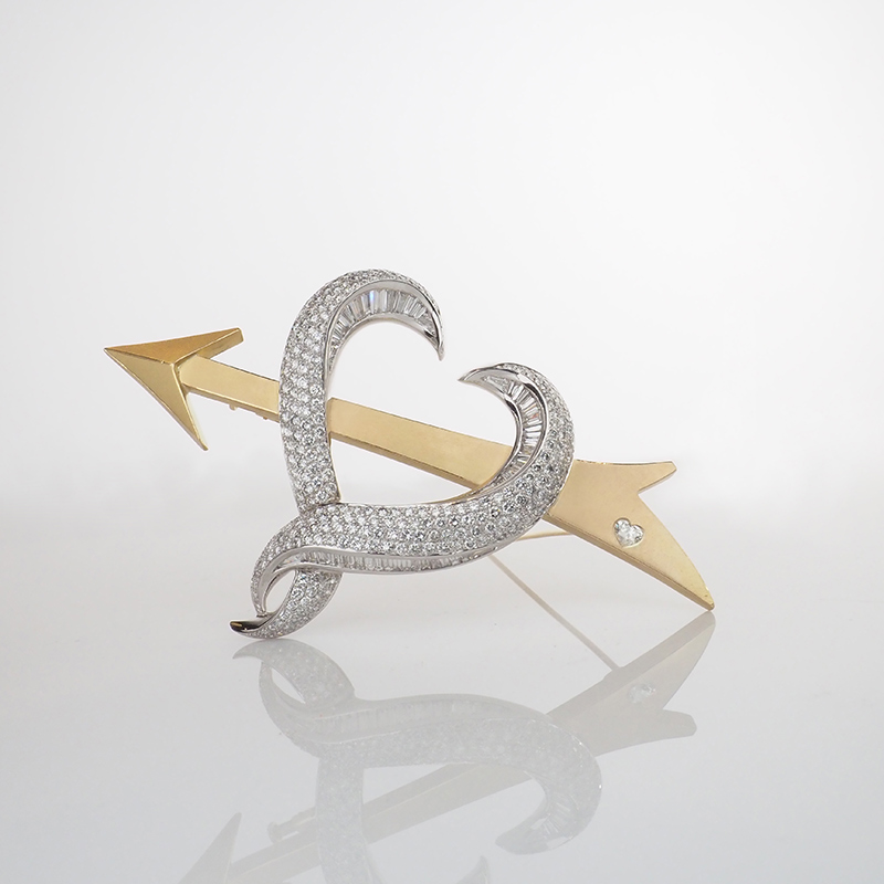 christine yip open heart brooch