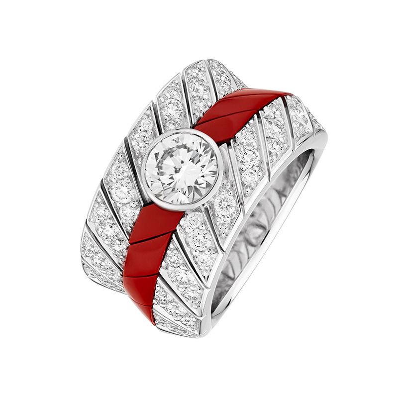 chanel graphic line ring