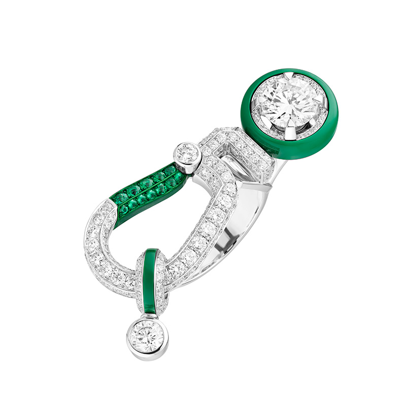 chanel green ring