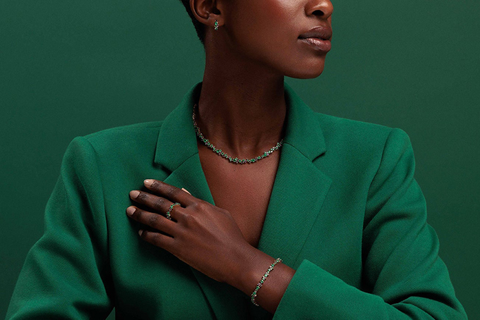 wicked sydney evan pink green jewellery