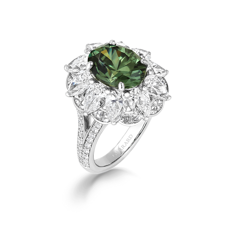garrard high jewellery demantoid garnet ring